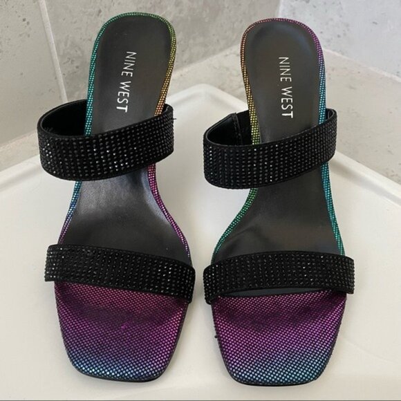 Nine West Black Heels Size 8.5 Women - Picture 9 of 13